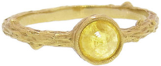 Cathy Waterman Small Yellow Diamond Branch Ring - 22 Karat Gold