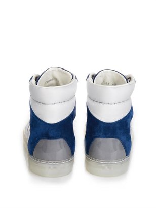 Balenciaga Multi-block leather and suede trainers