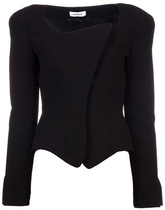 Thierry Mugler Fitted asymmetric jacket
