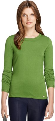Brooks Brothers Silk and Cotton Long-Sleeve Sweater