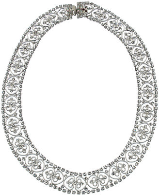 Roberta Chiarella Elegant Lace Crystal Necklace
