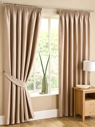 Montgomery Sand Alice    Curtains With Pencil Heading 228cm