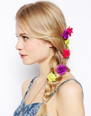 ASOS Pack of 6 Summer Flower Hair Grips