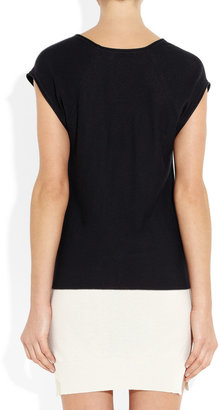 Alexander Wang T by Two-tone knitted mini dress