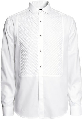 H&M Tuxedo Shirt - White - Men