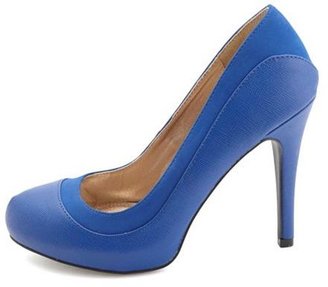 Qupid Textured Two-Tone Pumps
