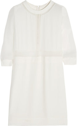 IRO Tina silk-paneled crepe mini dress