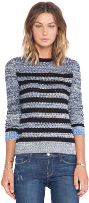 Shae Basketweave Stripe Pullover