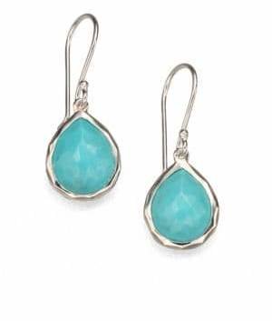 Ippolita Turquoise & Sterling Silver Mini Teardrop Earrings