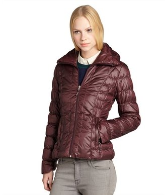 Kenneth Cole New York concord red super-soft quilted pillow collar packable active jacket