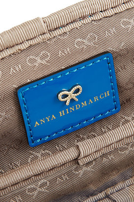 Anya Hindmarch In Flight patent leather-trimmed travel case