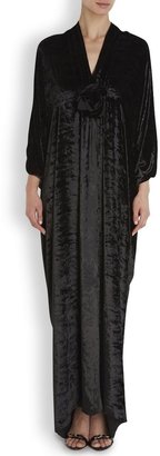 Lanvin Black velvet gown