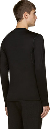 Calvin Klein Collection Black Serged Seams T-Shirt