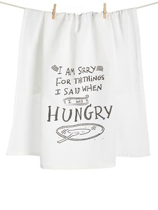 PRIMITIVES BY KATHY 'I Am Sorry for the Things I Said When I was Hungry' Dish Towel (2 for $16)