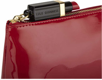 Lulu Guinness Women's T-Seam Medium Zip Pouch Cosmetic Bag - Red