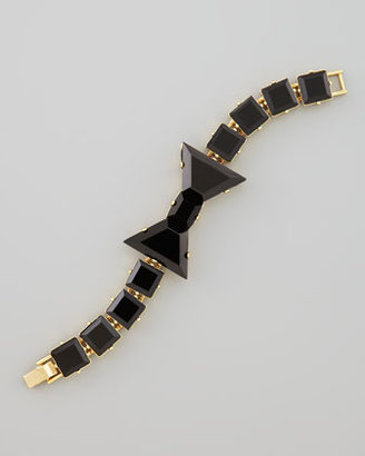 Kate Spade Crystal Bow Bracelet, Black