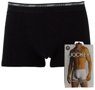 Jockey Big and tall pack of two black trunks