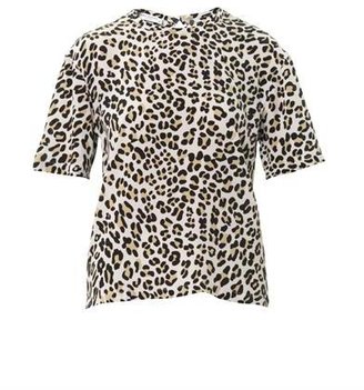 Equipment Logan leopard-print silk blouse