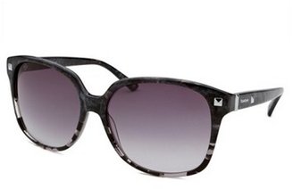 Bebe Women's Clever Square Grey Marble Sunglasses
