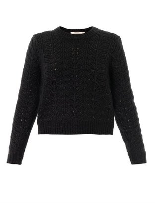 J Brand Hester cable-knit sweater