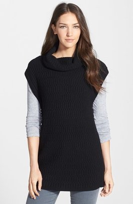 Nordstrom Cashmere Cowl Neck Sleeveless Pullover