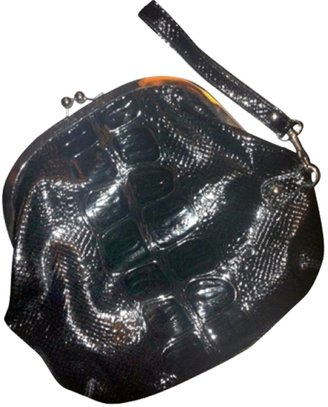 Balmain Black Leather Clutch bag