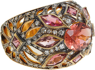 Cathy Waterman Pink Tourmaline & Diamond Ring