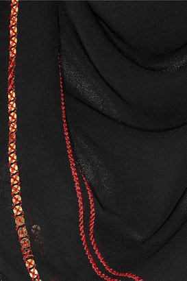 Altuzarra for Target Embellished fringed georgette scarf