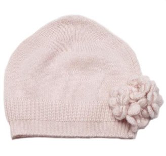 Baby CZ Cashmere Pink Hat with Flower