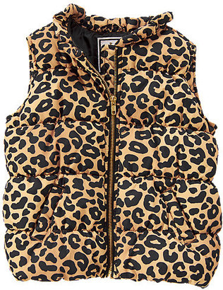 Gymboree Leopard Puffer Vest