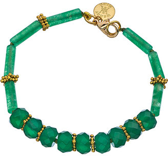 Wendy Mink Green Onyx Tube Bead Bracelet