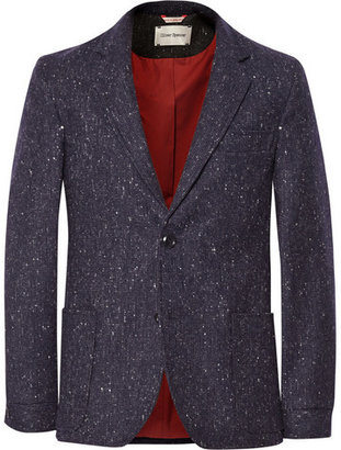 Oliver Spencer Unstructured Wool-Tweed Blazer