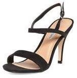 Dorothy Perkins Womens Black minimal strappy sandals- Black