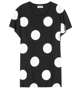 Saint Laurent Cotton polka-dot T-shirt