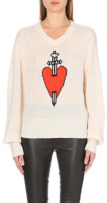 Wildfox Couture King of hearts knitted jumper