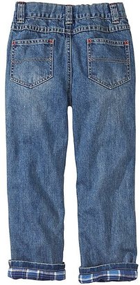 Flannel Lined Straight Leg Jeans