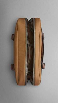 Burberry Nylon And Leather Soft Briefcase