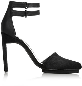 Senso Ula calf hair and leather sandals