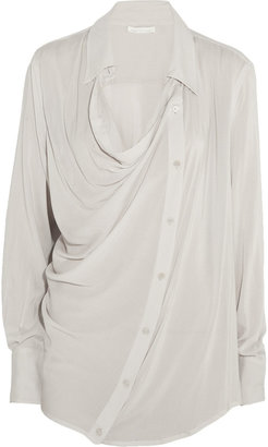 Donna Karan Asymmetric crepe blouse