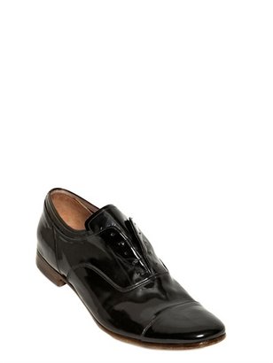 Premiata Brushed Leather Oxford Laceless Shoes