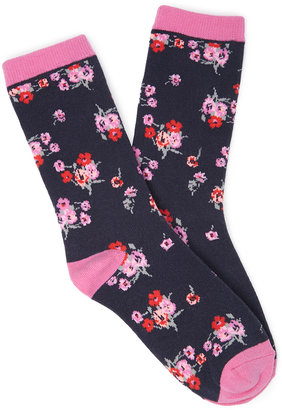 Forever 21 Floral Print Socks