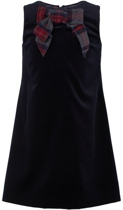 Dolce & Gabbana Navy Velvet Dress