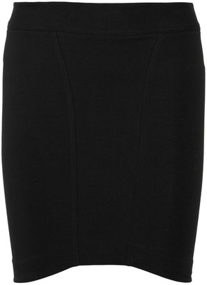 Helmut Lang Cocoon cotton-blend jersey mini skirt