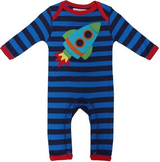 House of Fraser Toby Tiger Baby organic cotton rocket sleepsuit