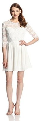 Dolce Vita Women's Dosa Tiered Lace 3/4 Sleeve Dress