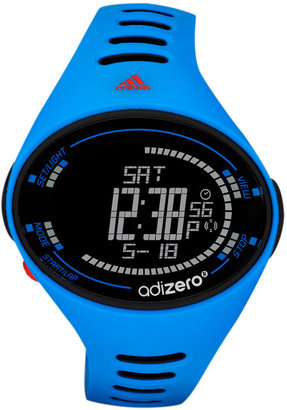 adidas Unisex Digital adiZero Blue Polyurethane Strap Watch 39x49mm ADP3511