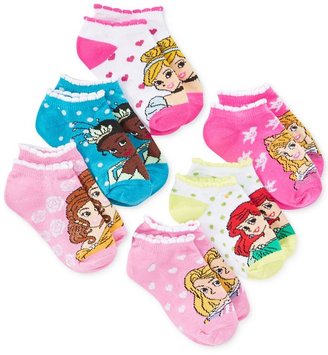 Disney Planet Sox Little Girls' 6-Pack Princess Socks