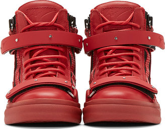 Giuseppe Zanotti Red Monochrome London Donna Birel Sneakers