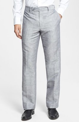 John Varvatos Stripe Linen & Cotton Trousers