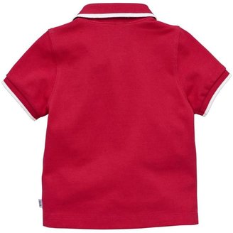 HUGO BOSS Red Short Sleeved Tipped Polo Top